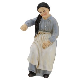 Donna seduta in resina serie 11 cm
