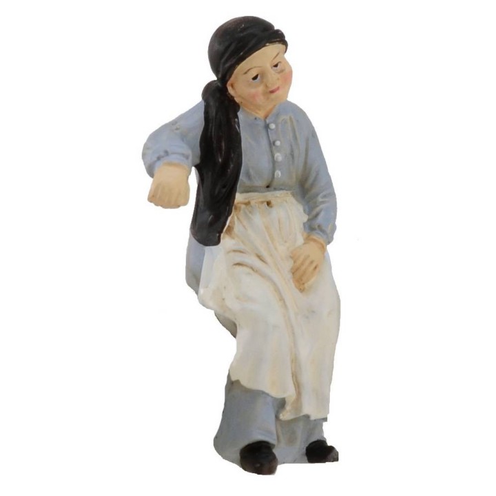 Seated woman in resin series 11 cm