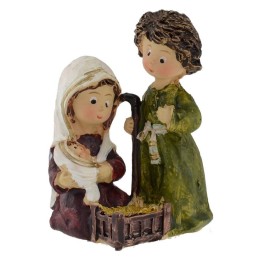 Natividad naïf en resina de 6 cm