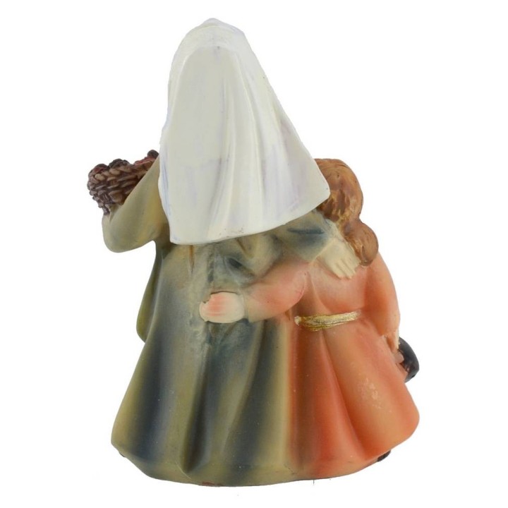 Mujer con niña en resina serie 8 cm