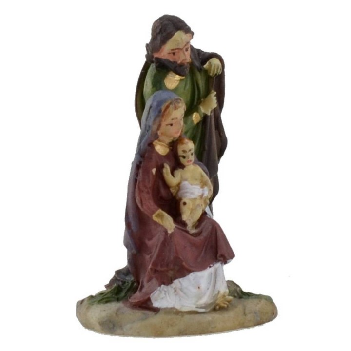 Statuine natività Gesù Bambino in braccio alla Madonna - 6cm