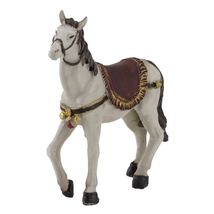 Cavallo grigio in resina cm 10,5x7,5 h.