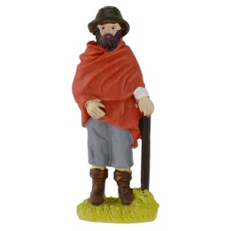 Viajero con bastón de resina 12 cm