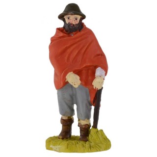 Caminante con bastón de resina 9 cm