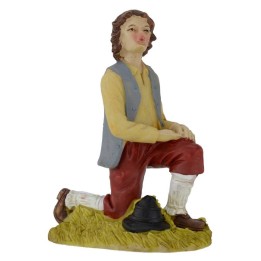 Pastor de rodillas en resina serie 15 cm