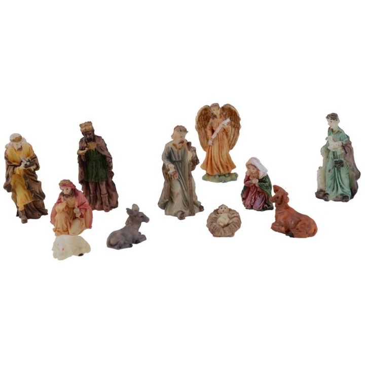 Set Natività 5 cm 11 soggetti per presepe