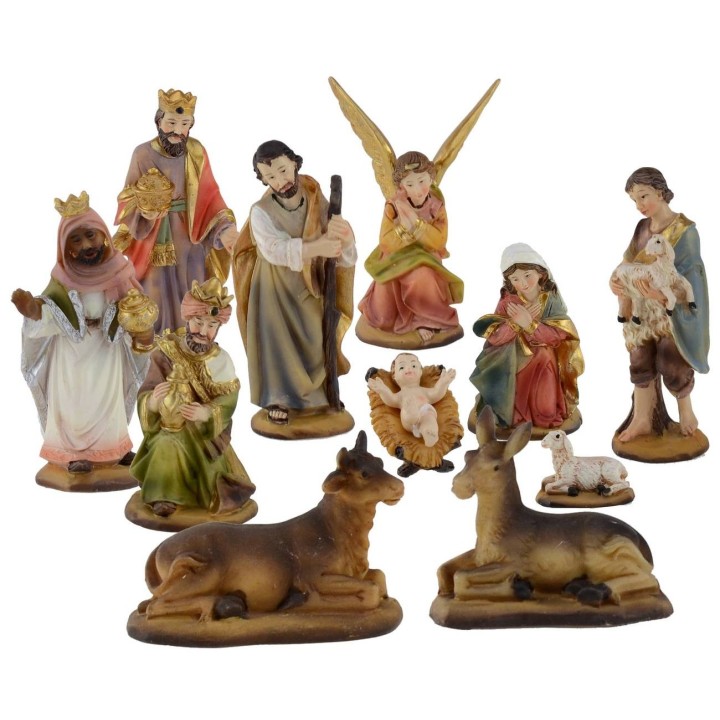 Set Natividad 9 cm 11 figuras para belén