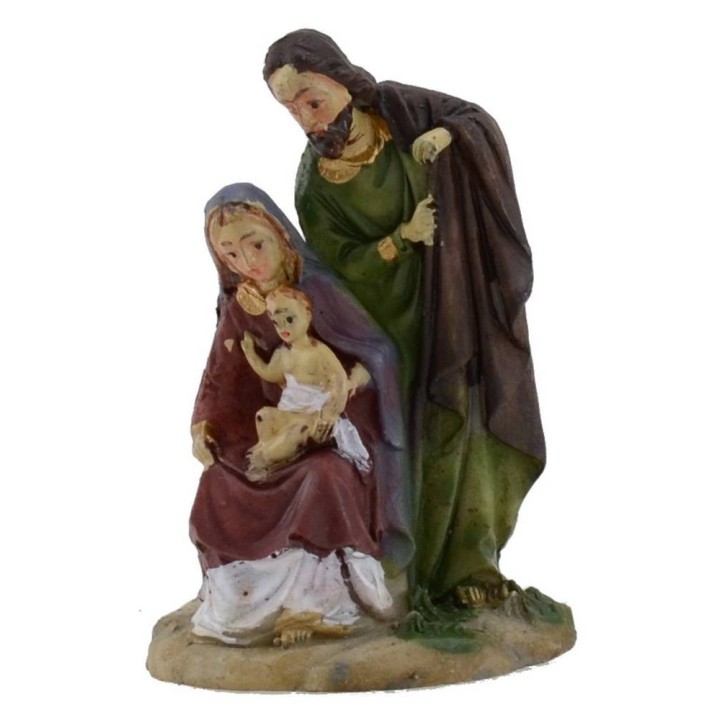 Figuras de natividad Niño Jesús en brazos de la Virgen María -
