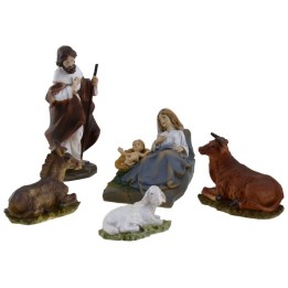 Conjunto Natividad 10 cm 5 figuras para belén