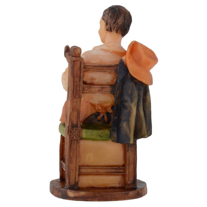 Falegname seduto in resina serie 12 cm