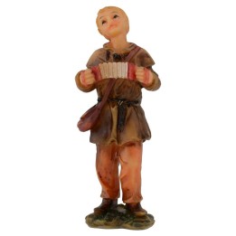 Maiden with fisarmonica in series resin 12 cm