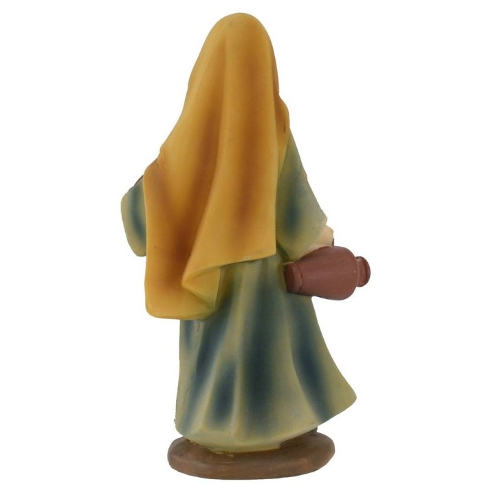 Donna con anfore in resina 15 cm