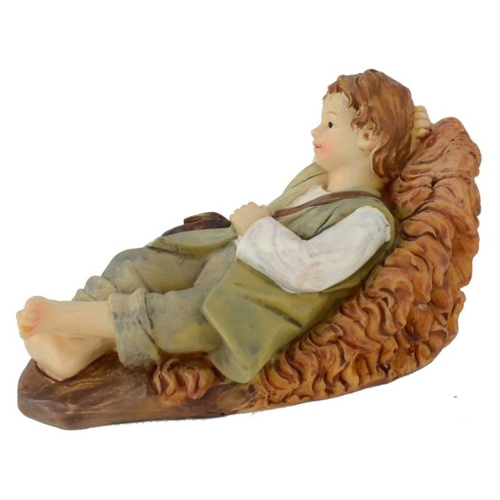 Niño acostado en resina serie 15 cm