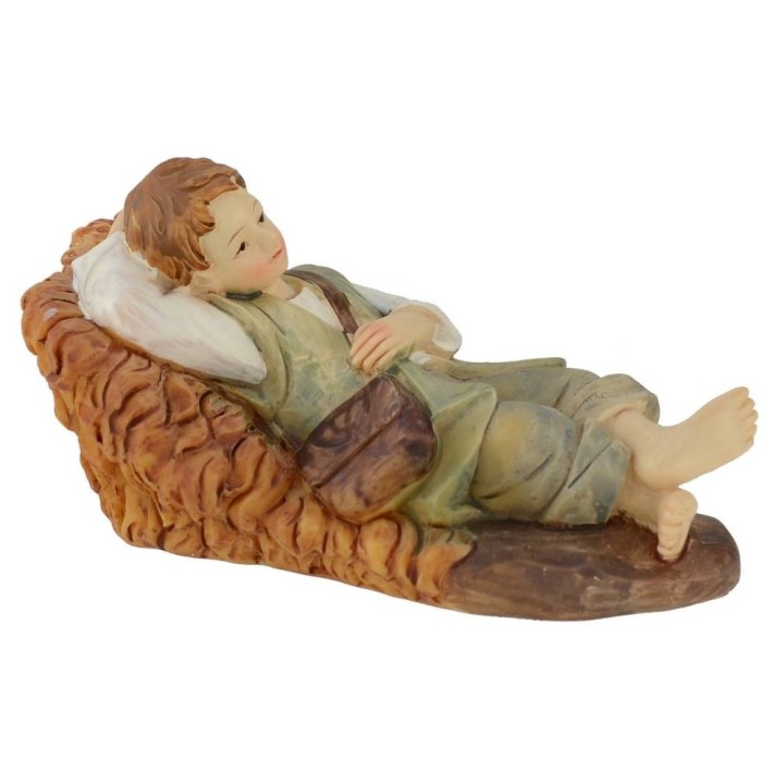 Niño acostado en resina serie 15 cm