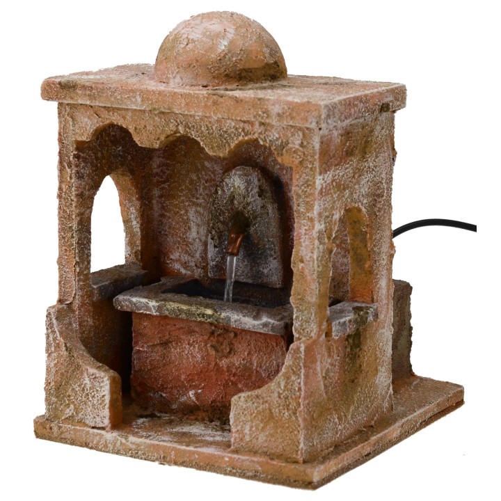 Fuente Palestina funcional para belén de 14,5x14,5x19 cm de