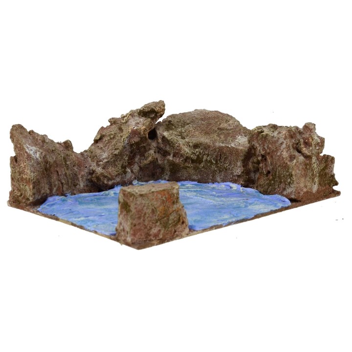 Curva destra ruscello componibile cm 14,5x19,5x6 h