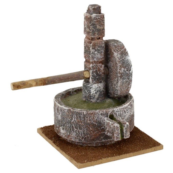 Stone grinder for presepe cm 10x9x14 h. 