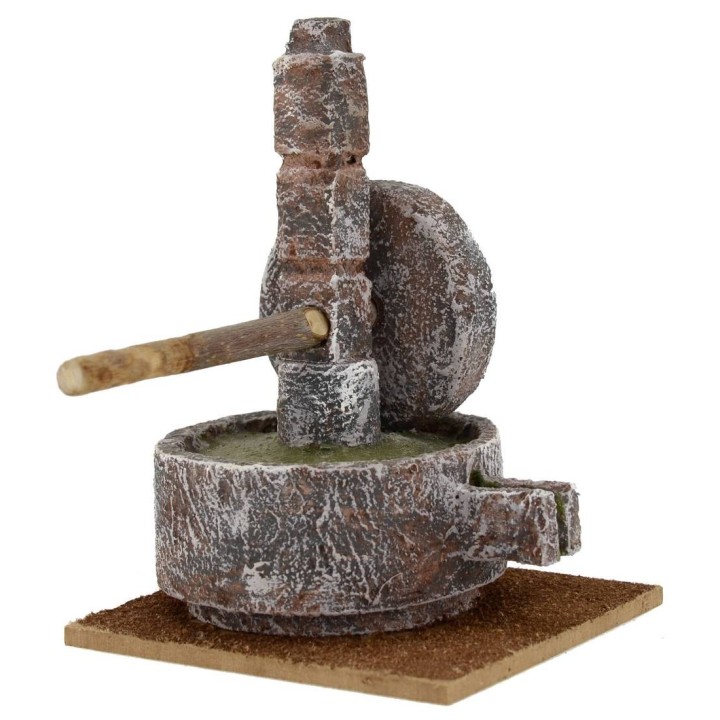 Macina in pietra per presepe cm 10x9x14 h. 