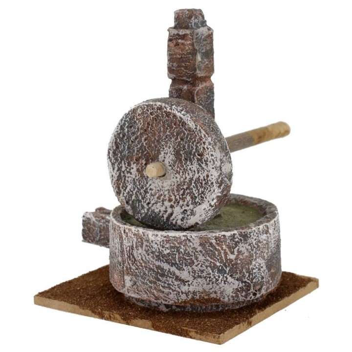 Macina in pietra per presepe cm 10x9x14 h. 