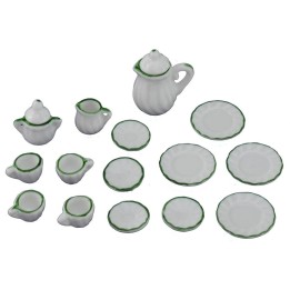 Tea set and coffee in porcelain 15 pieces