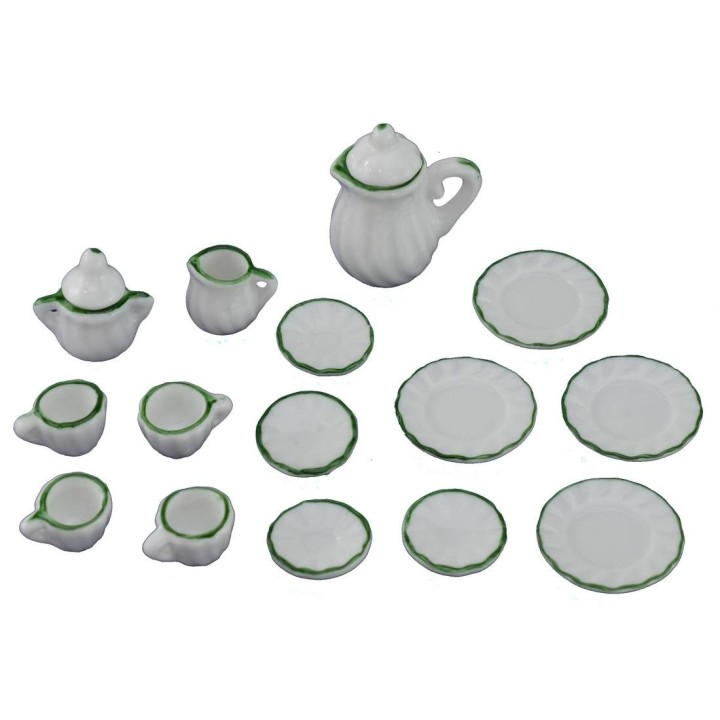 Tea set and coffee in porcelain 15 pieces