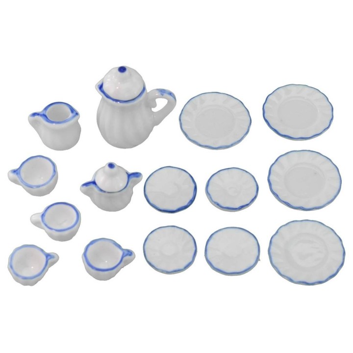 Set da tè e da caffè in porcellana 15 pezzi
