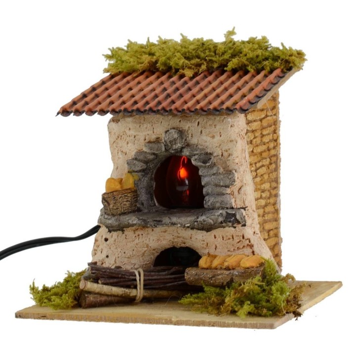 Horno para pan con luz funcionante cm 15x15x14 h.