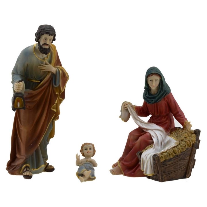 Natività in resina 15 cm presepe