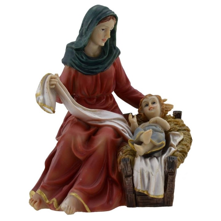 Natività in resina 15 cm presepe