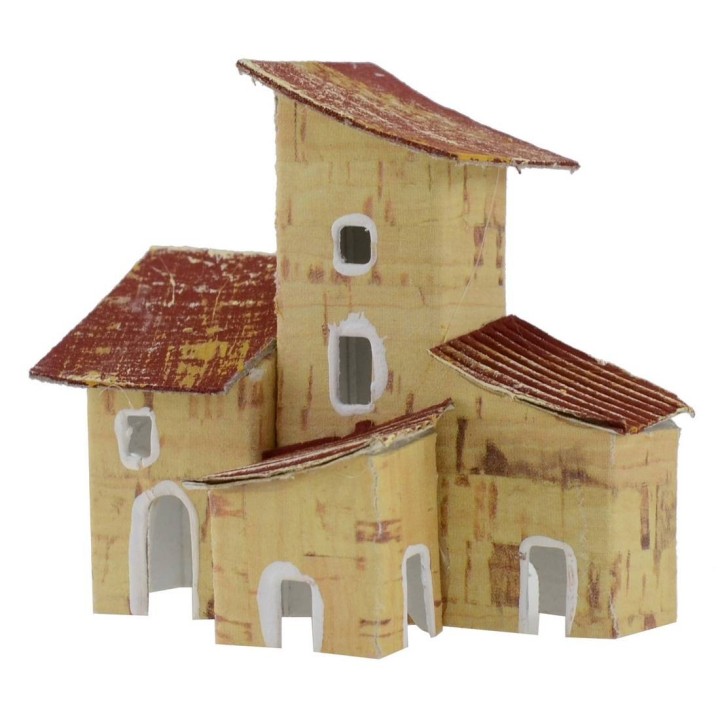 Juego de 2 casitas para belén de 7x3x8 cm de altura.