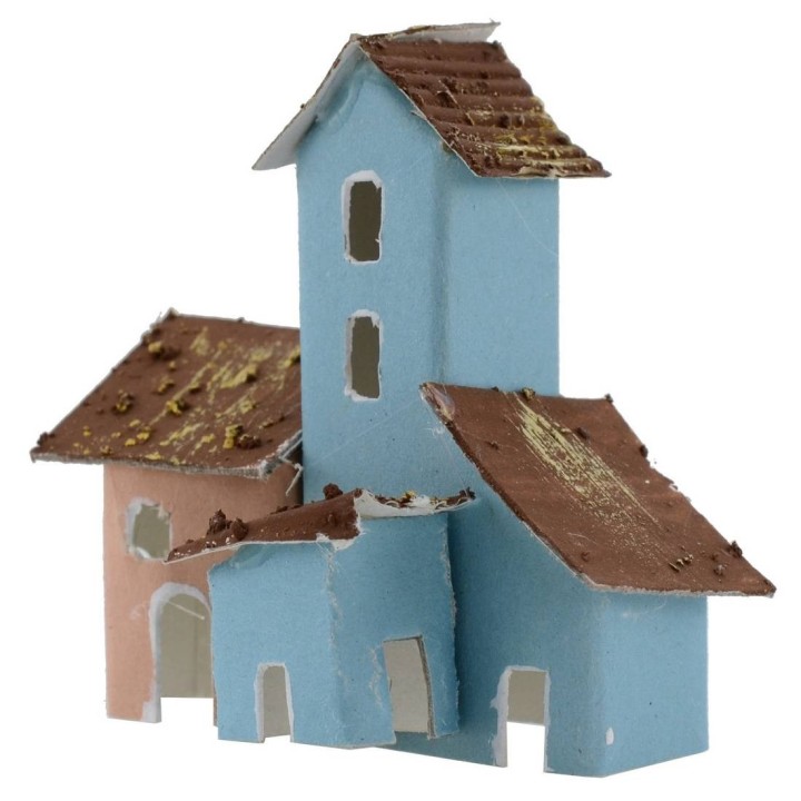 Sep 2 colored casets for presepe cm 7x3, 5x6, 5 h