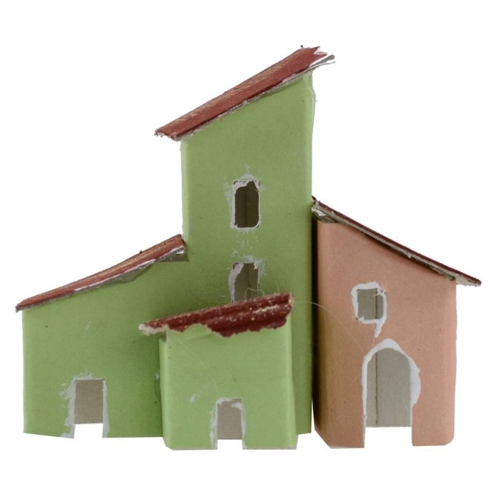 Sep 2 colored casets for presepe cm 7x3, 5x6, 5 h