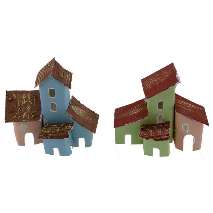 Set 2 casette colorate per presepe cm 7x3,5x6,5 h