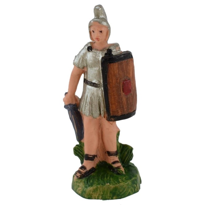 Soldado romano con escudo de 4 cm en PVC
