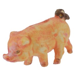 Cerdo de PVC de 2,8x1,9 cm de altura para belén.