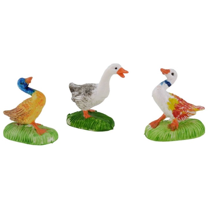 Set 3 oche in pvc colorate cm 3 per statue 10 cm