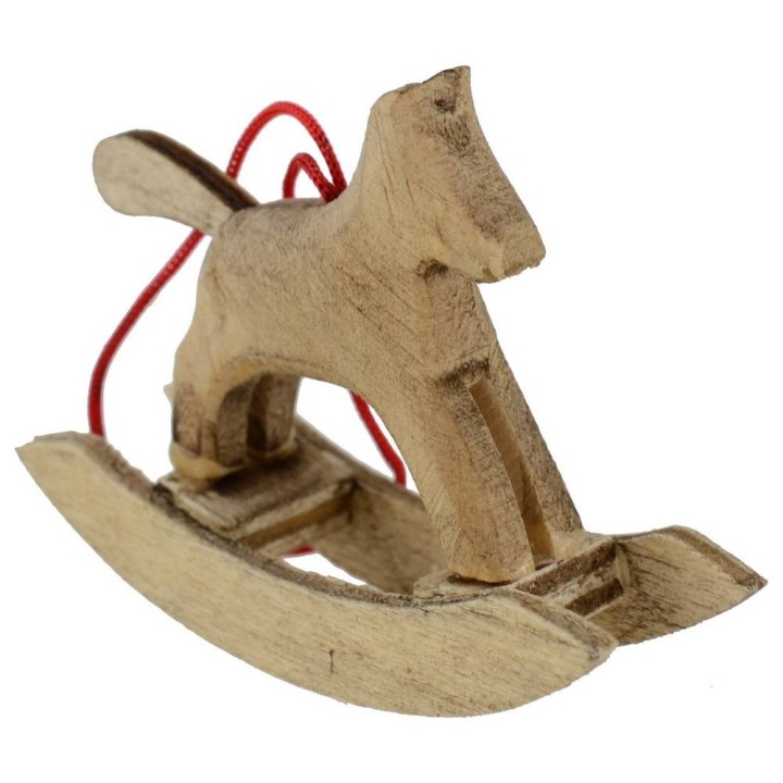 Cavallo a dondolo in legno cm 5,7x4,4 h