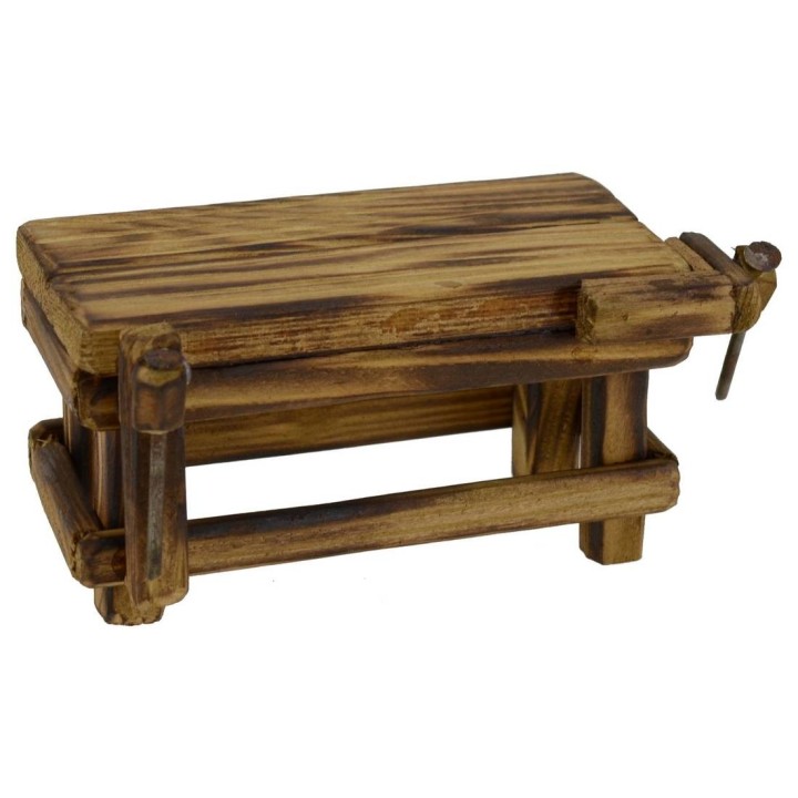Mesa de madera para artesano cm 10x6x5,5 h