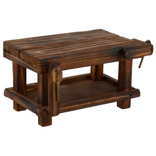 Tavolo con morse in legno cm 14,5x9,5x7,5 h