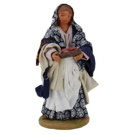 Mujer con cesta de naranjas 12 cm