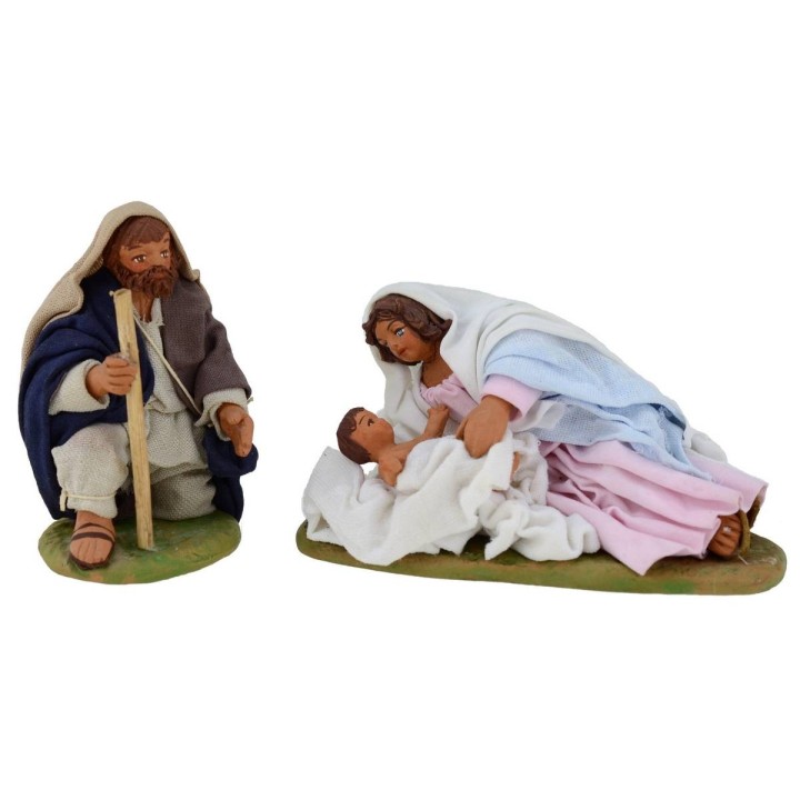 Nativity with Reclining Madonna and Child series 10 cm