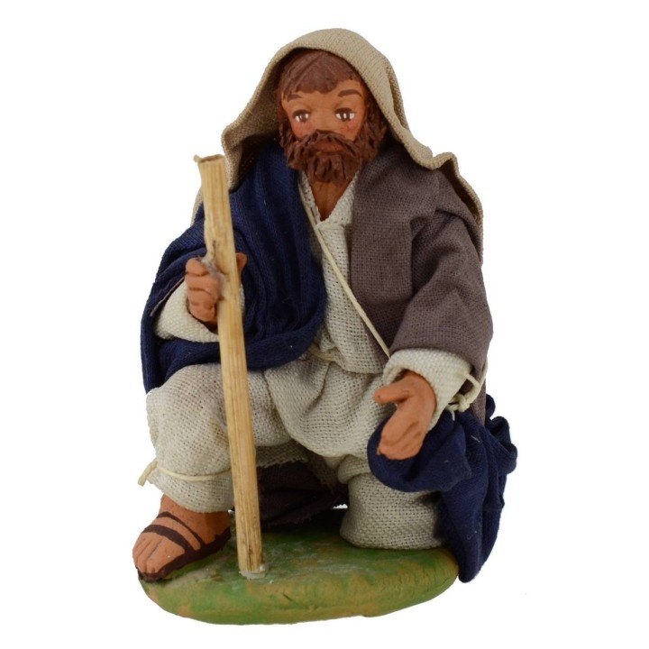 Natività con Madonna e Bambinello coricati serie 10 cm