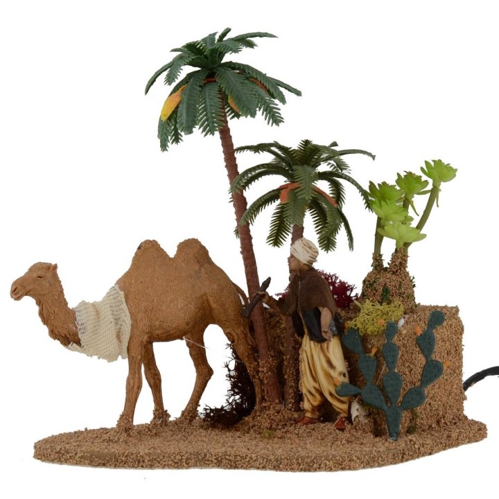 Arabic with camel with double movement series 10 cm Landi