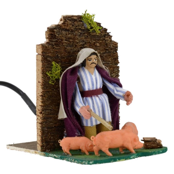 8cm Series Arabian Pig Farmer on the go