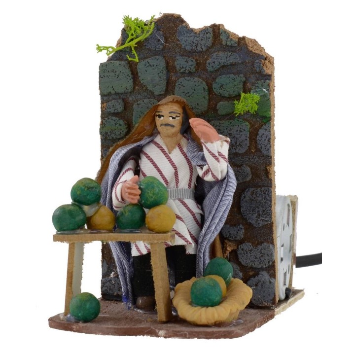 Vendedor de melones serie 8 cm en movimiento