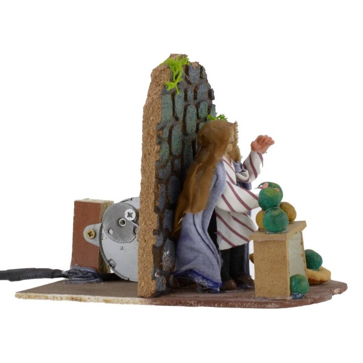Venditore di meloni serie 8 cm in movimento
