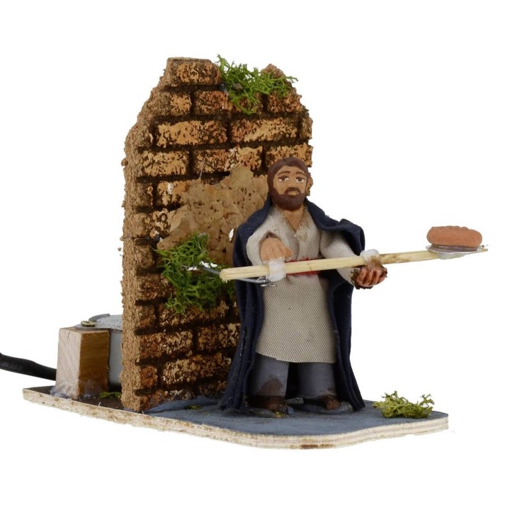 Baker 8 cm in motion for presepe