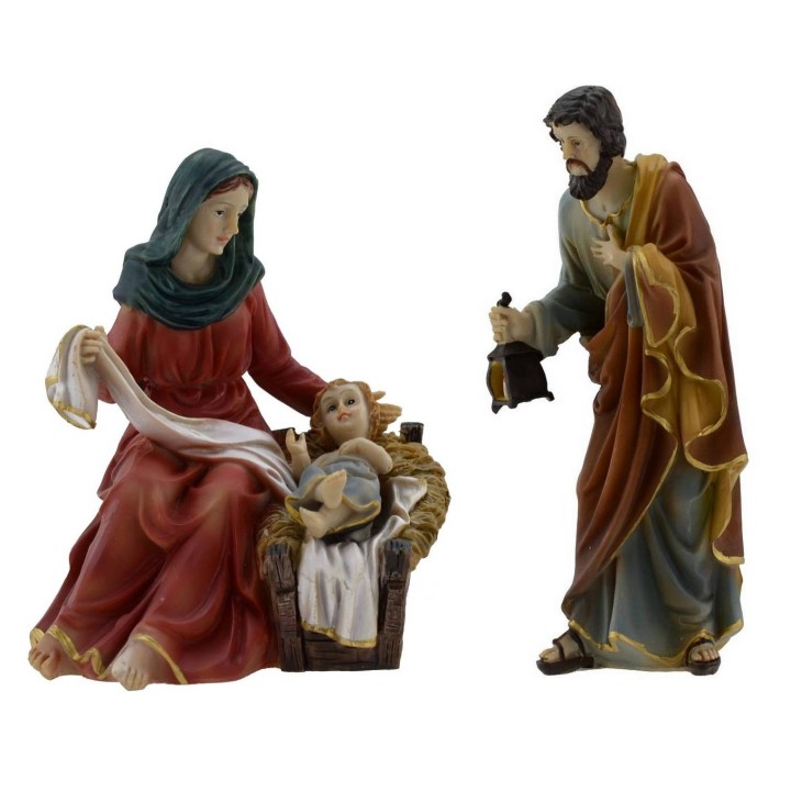 Natività in resina 15 cm presepe