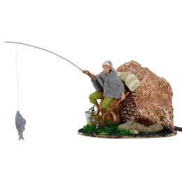 Pescatore in movimento serie 10 cm Landi presepe