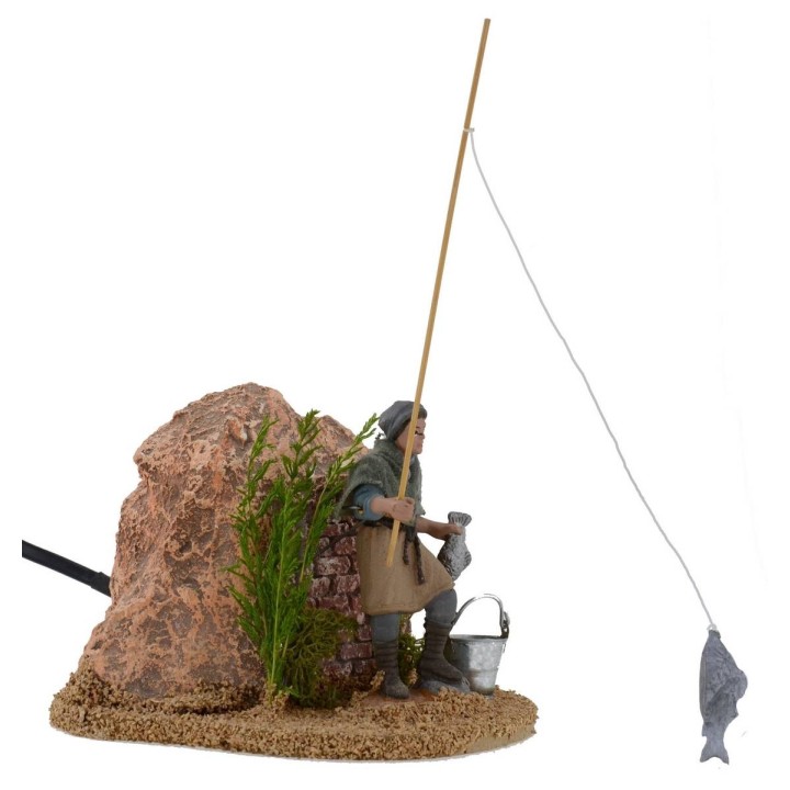 Pescatore in movimento 8 cm Oliver